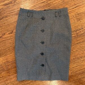 🖤🤎 H&M Houndstooth Plaid Pencil Skirt | Women’s Size 4 |